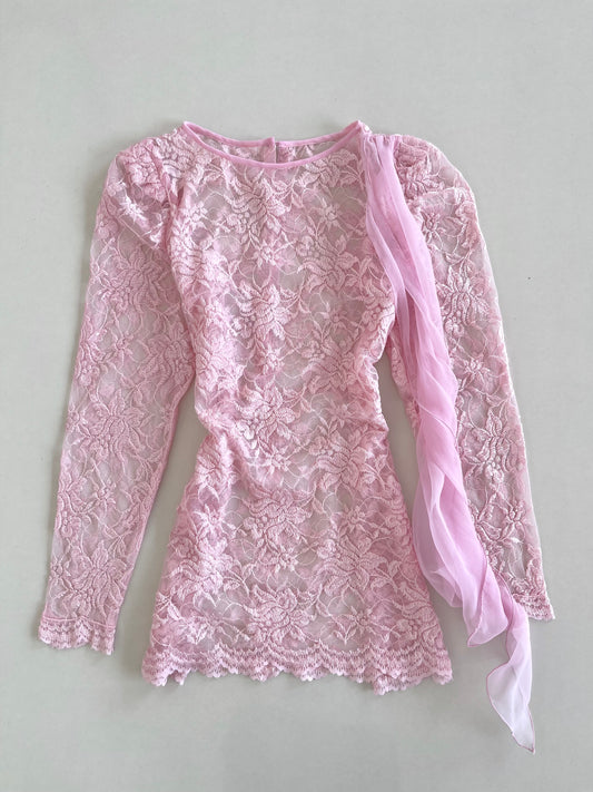 Lace Sheer Top-Bust 42