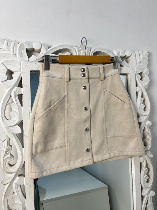 Bershka Suede Skirt-Waist 22