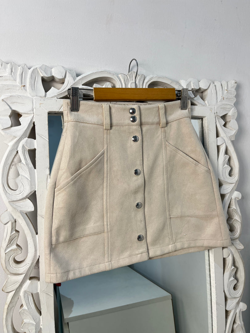 Bershka Suede Skirt-Waist 22