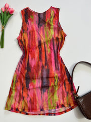 Sheer Ruched Dress-Bust 36 to 38