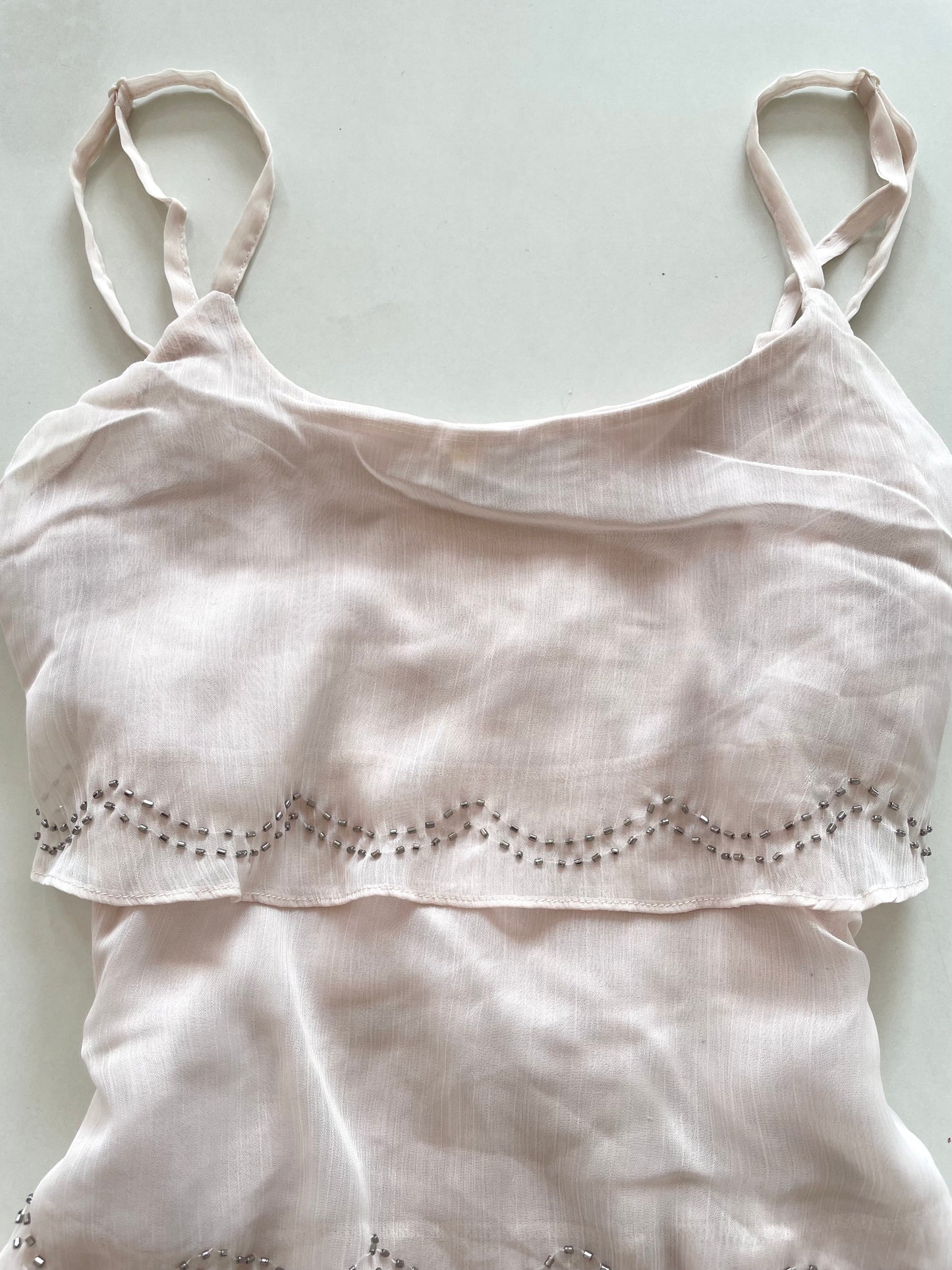 Ruffle Embroidered Top-Bust 36