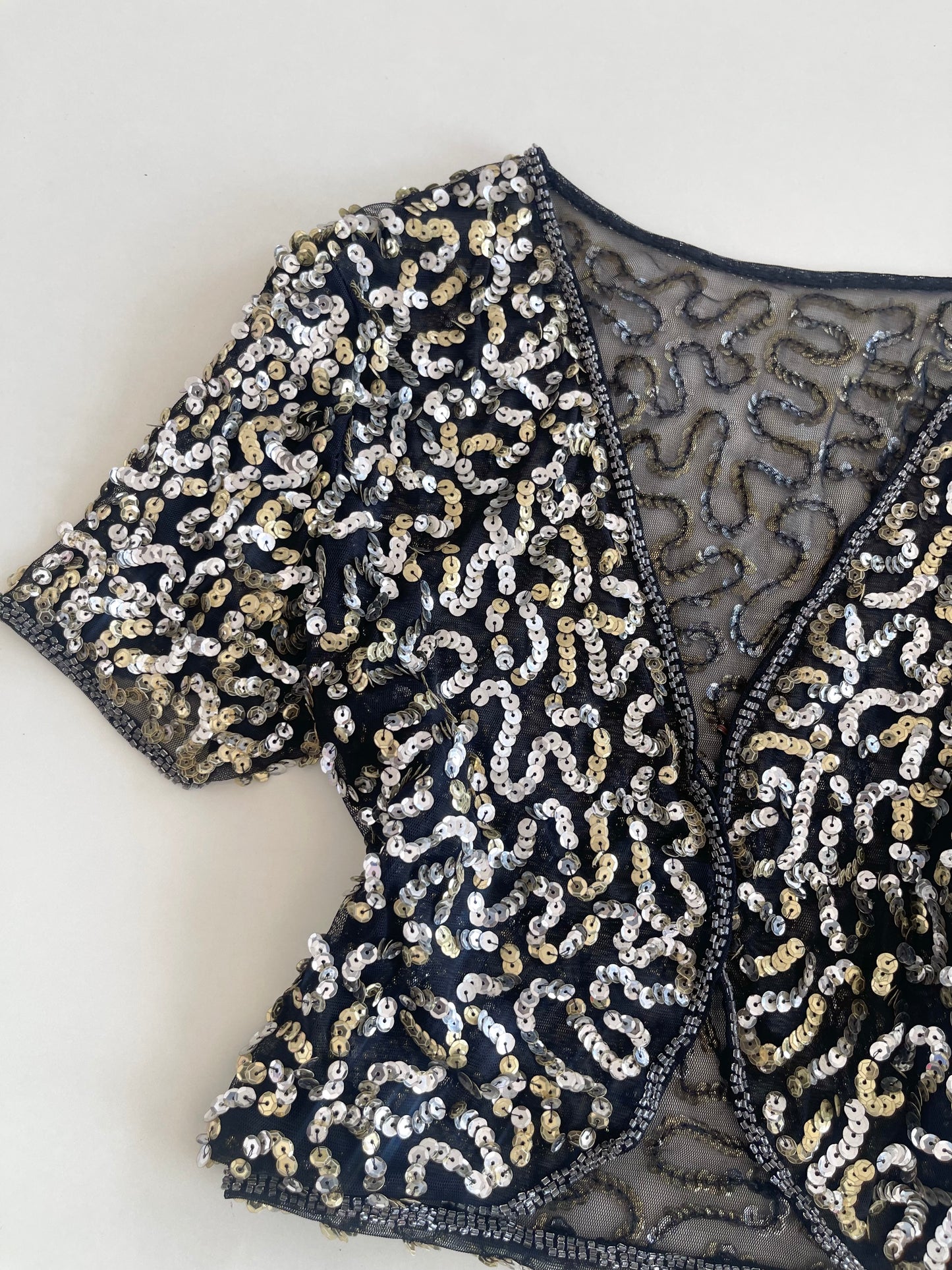 Sequin Shrug-Bust 38