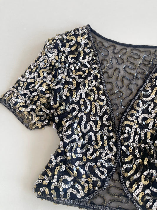 Sequin Shrug-Bust 38