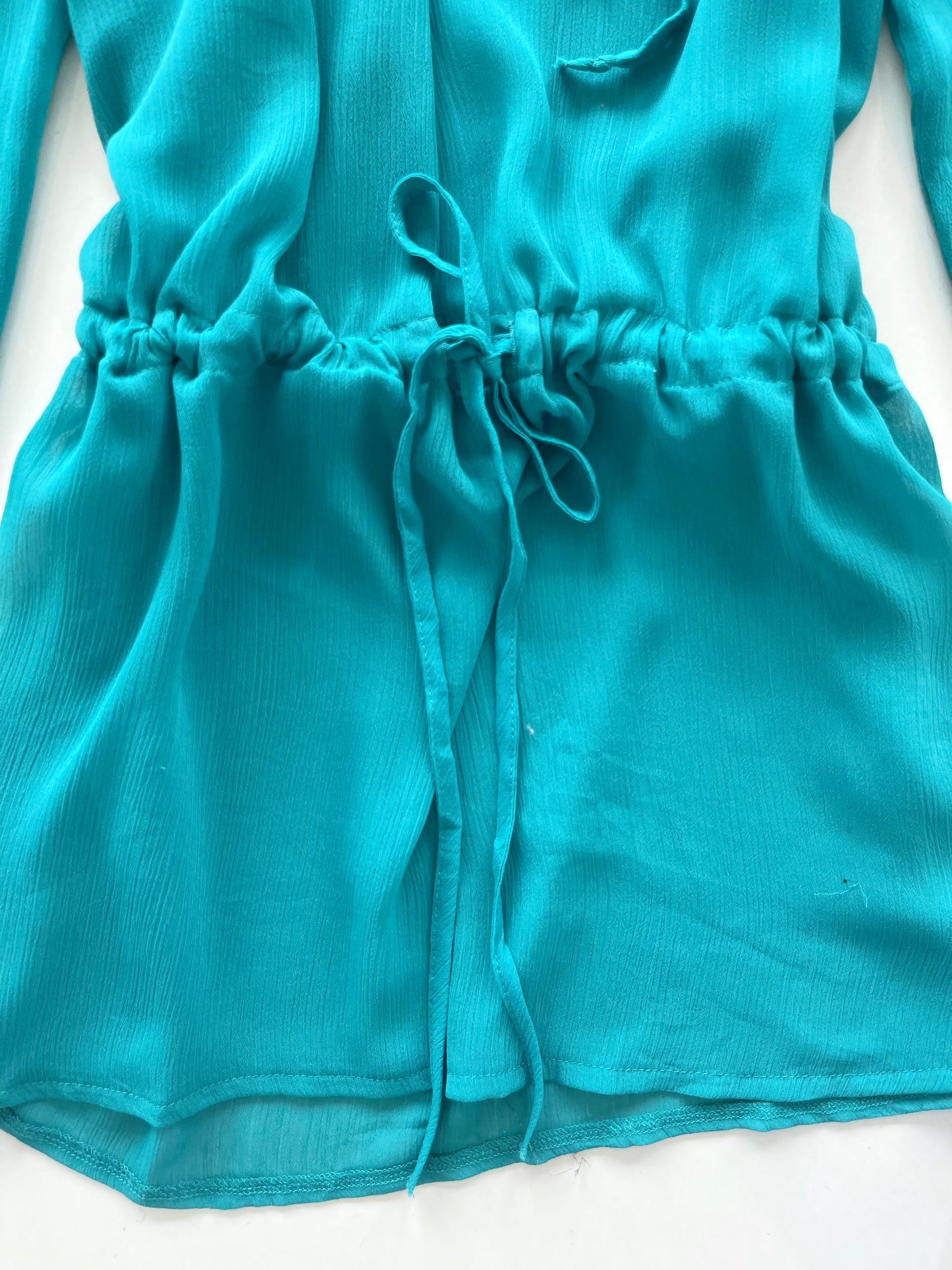 Sheer Embroidered Top-Bust 42