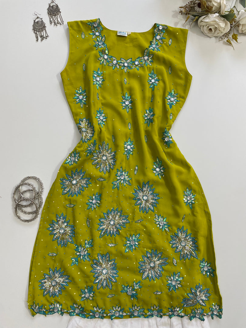 Hand Embroidered Kurti-Bust 34