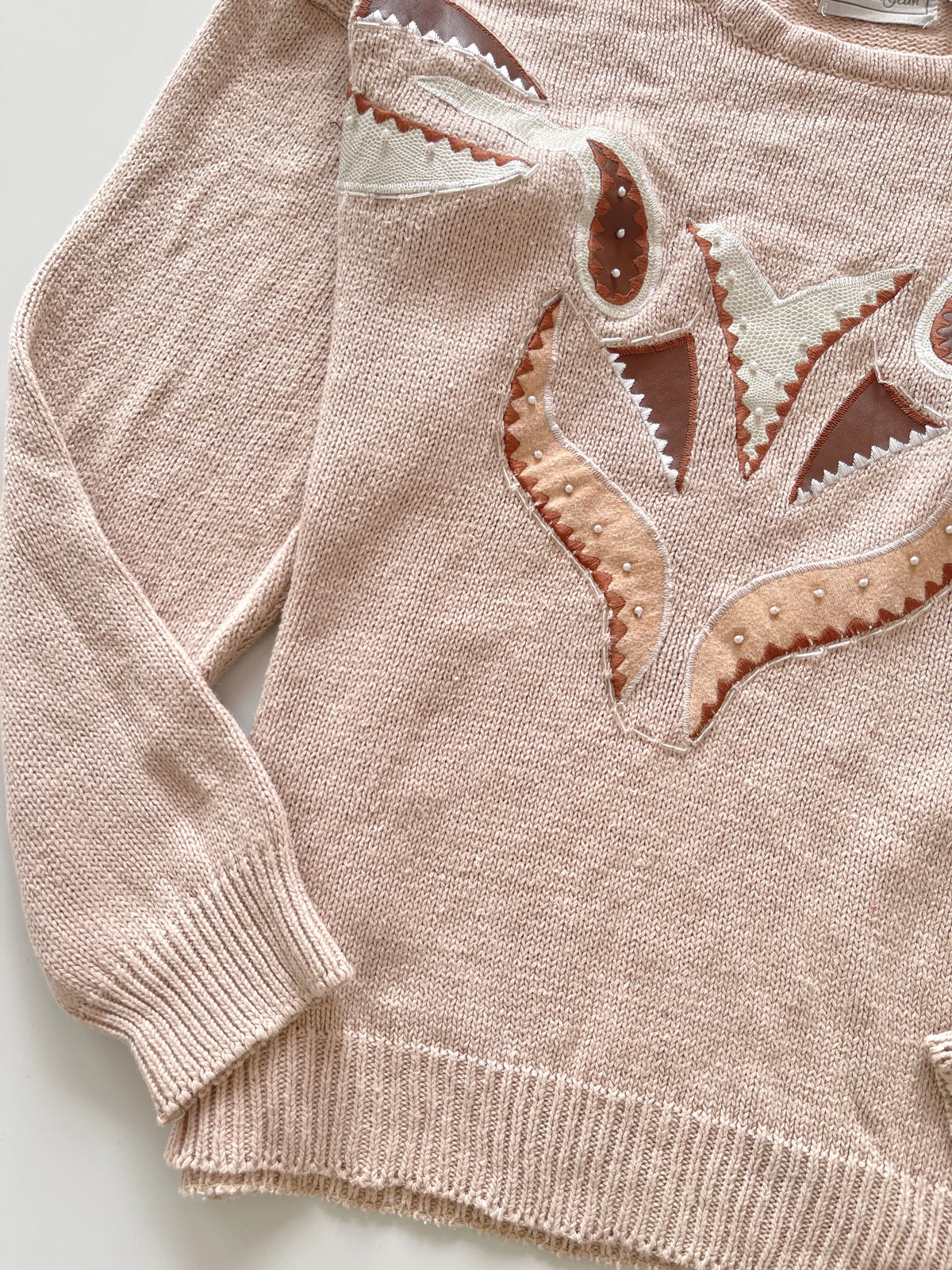 Laura Lean Hand Embroidered Sweater-Bust 40