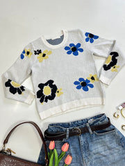 Lilou Soft Floral Sweater - Bust 30 to 32