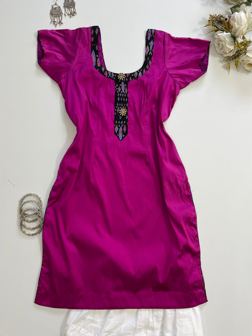 Vintage Pink Kurti-Bust 36