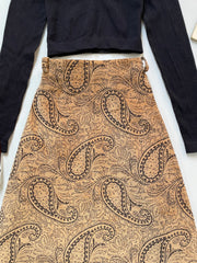 Vintage Corduroy Skirt-Waist 36