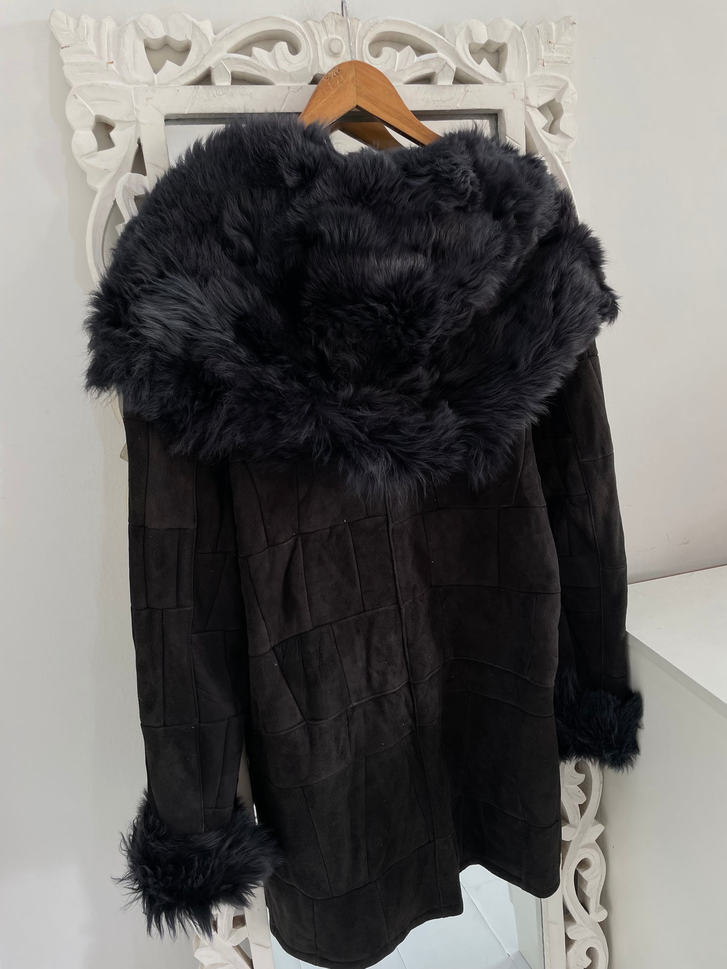 Vintage Thick Sherpa Coat-Chest 38