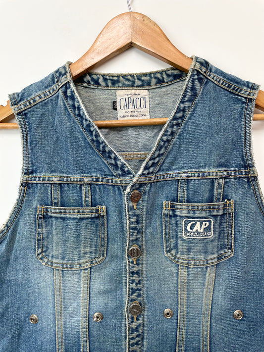 Capacci Denim Vest-Bust 36