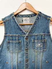 Capacci Denim Vest-Bust 36