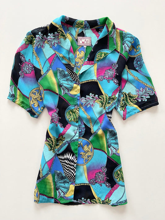 Mod Art Sheer Shirt-Bust 44