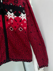 Erika Embroidered Christmas Sweater-Bust 42