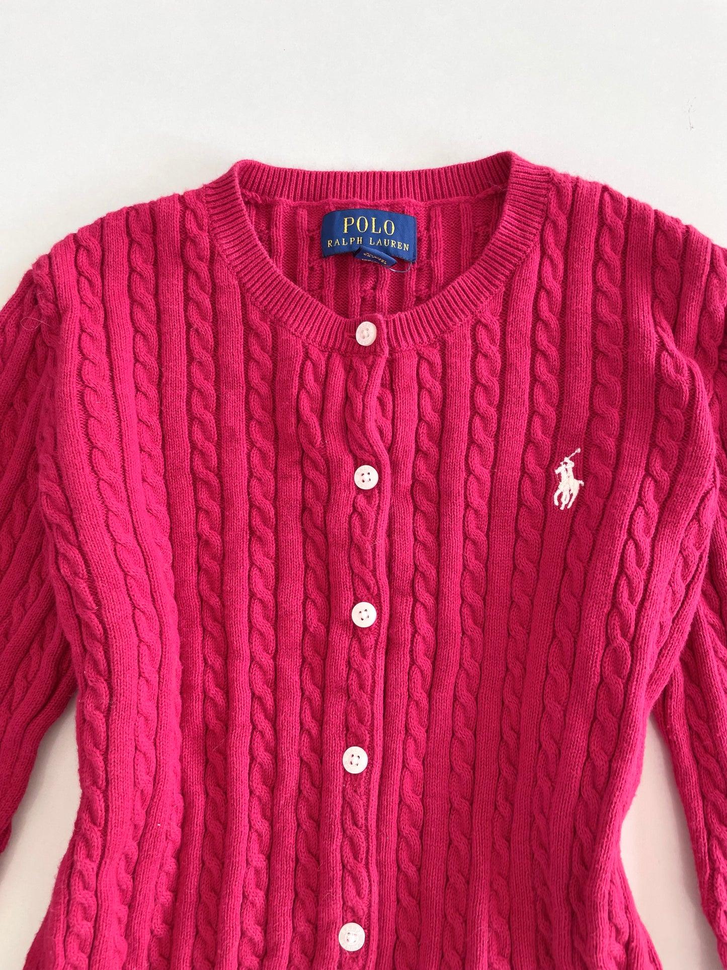Ralph Lauren 100% Cotton Vintage Cardigan-Bust 30 to 32