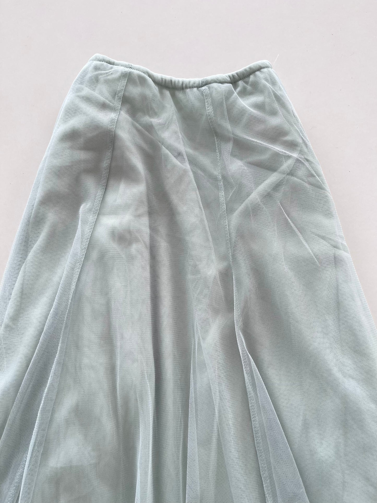 Ice Blue Tulle Skirt-Waist 32 to 38