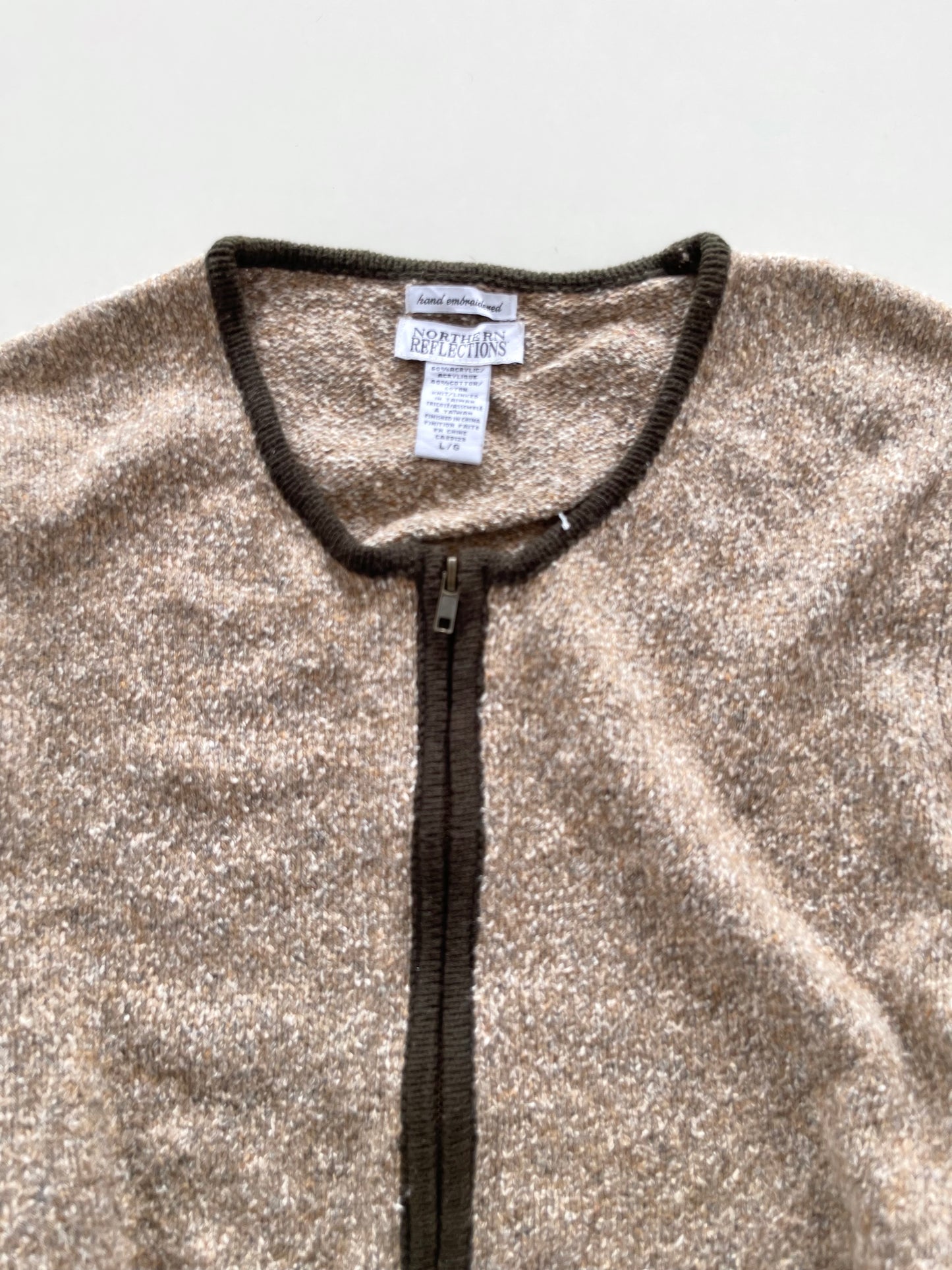 Northern Reflections hand Embroidered Sweater-Bust 44
