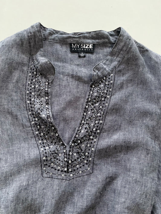 My Size Embroidered Top-Bust 50
