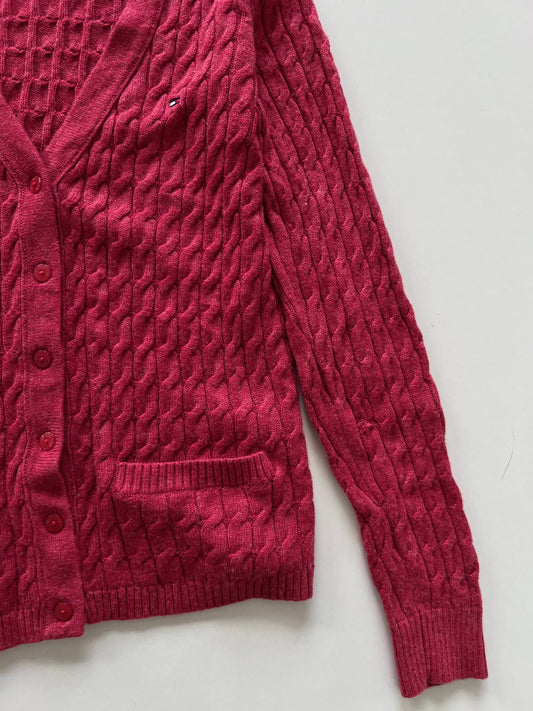 Tommy Hilfiger 54%Wool 46%Cotton Vintage Cardigan -Bust 34
