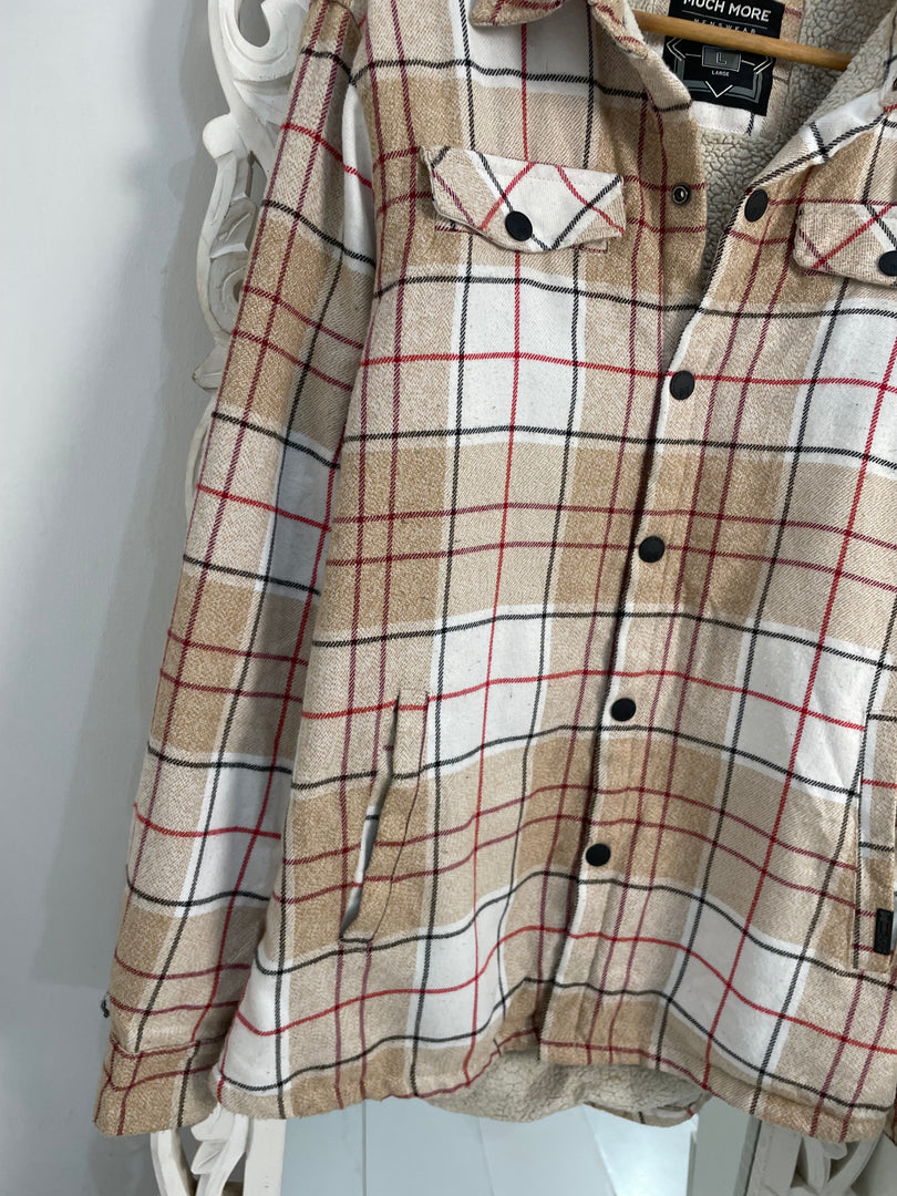 Super Thick Inner Furr Shacket-Chest 44