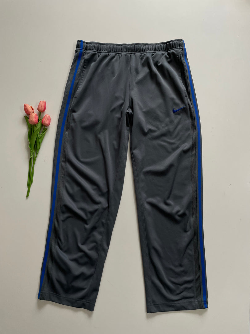 NIKE GREY & BLUE SWEATPANTS - WAIST 34 TO 38