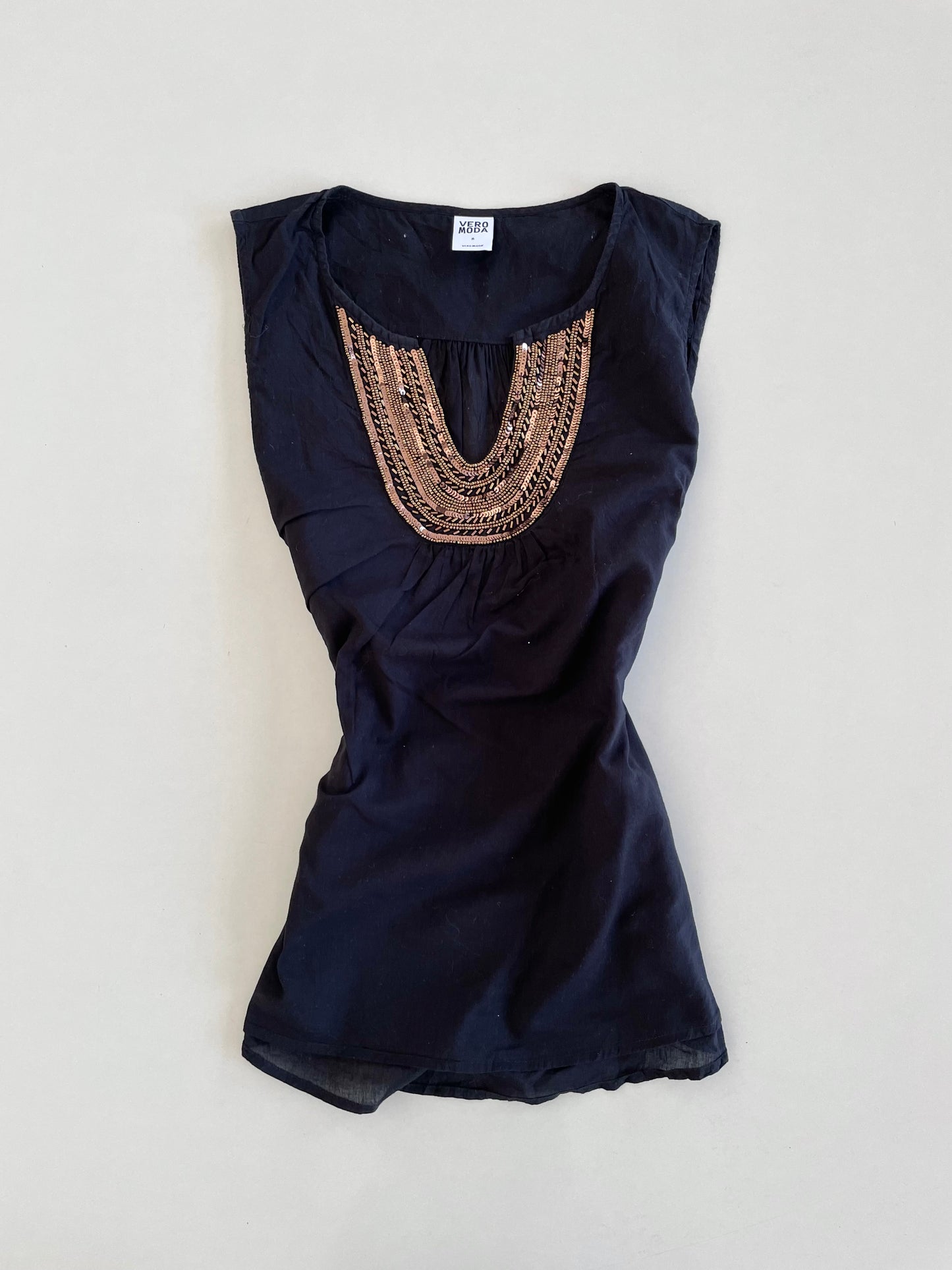 Vero Moda Embroidered Cotton Top-Bust 38