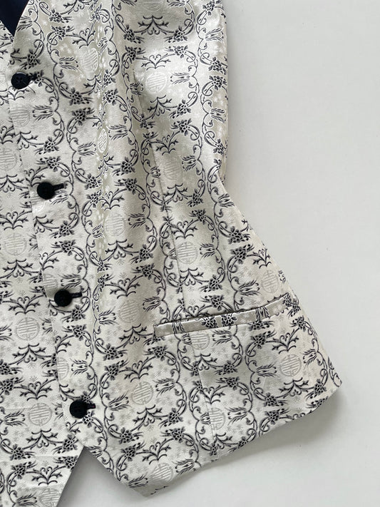Jacquard Vintage Waistcoat-Bust 44