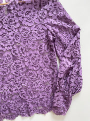HALLHUBER PURPLE LACE TOP BUST - 34