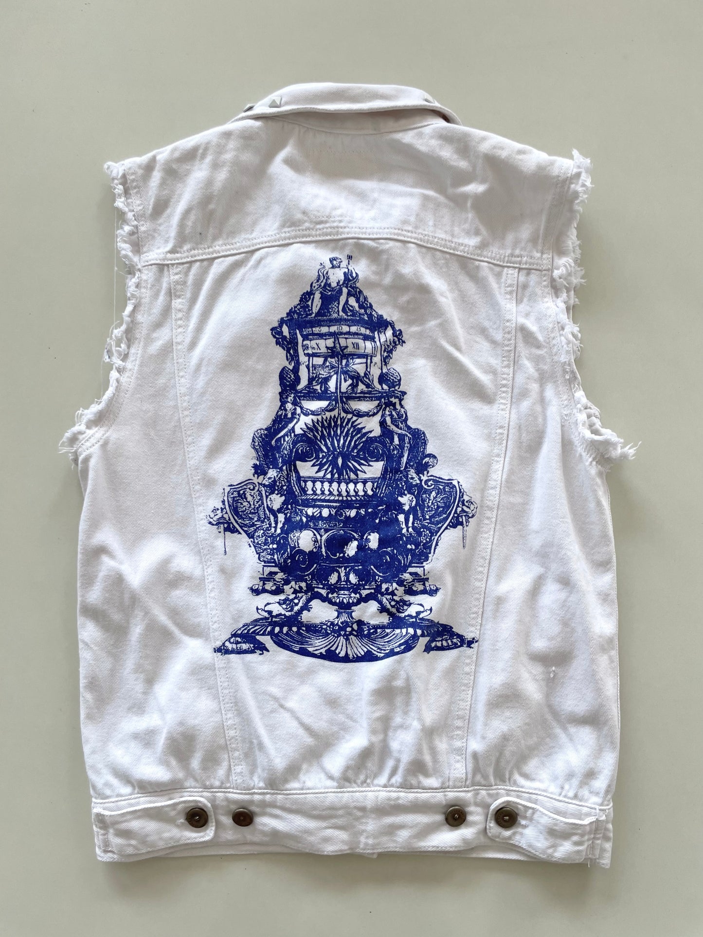Leshop Denim Vest-Chest 38