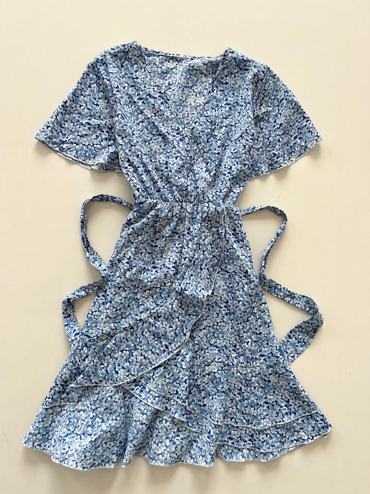 Floral Blue Dress-Bust 36