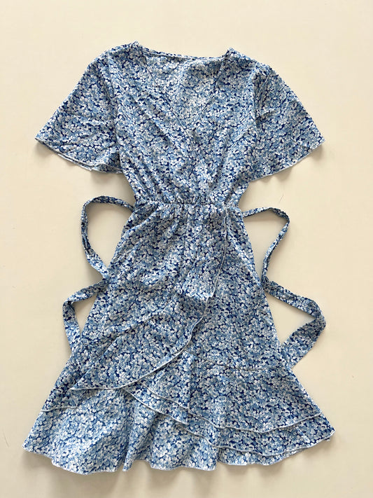 Floral Blue Dress-Bust 36