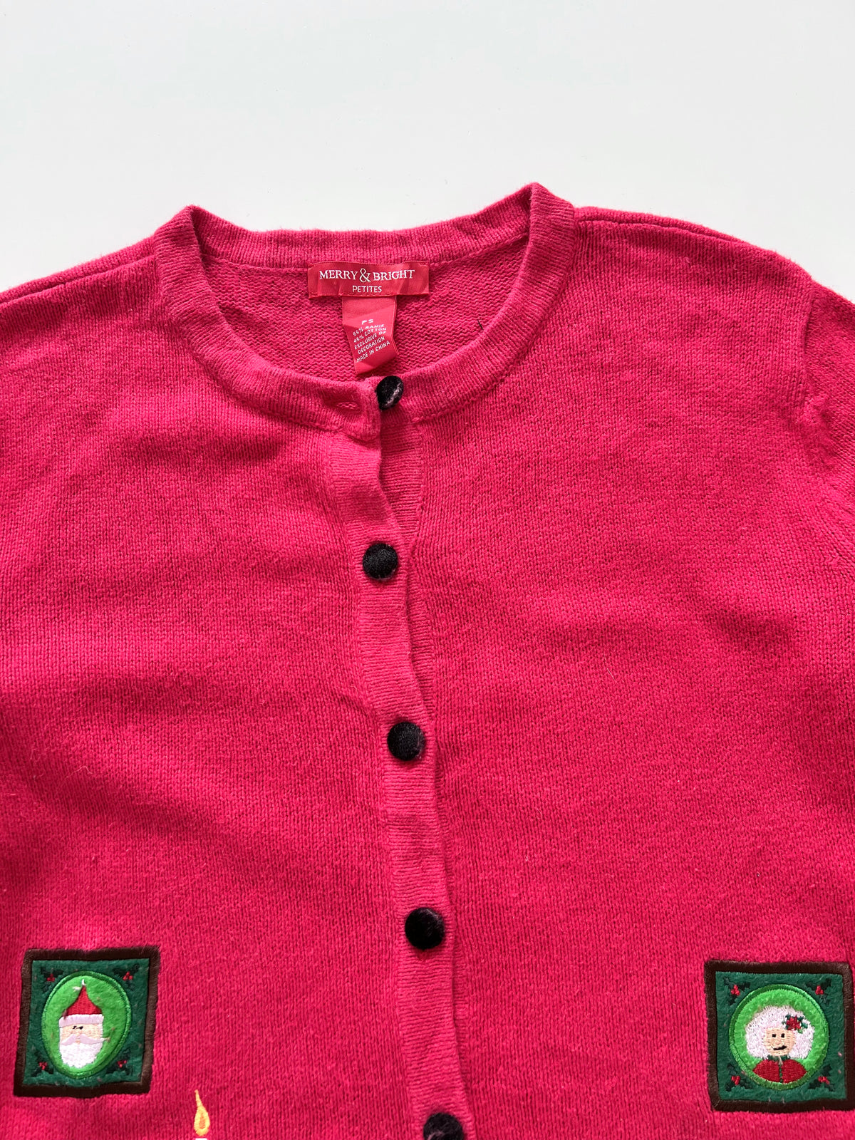 Merry & Bright Christmas Cardigan Sweater-Bust 40