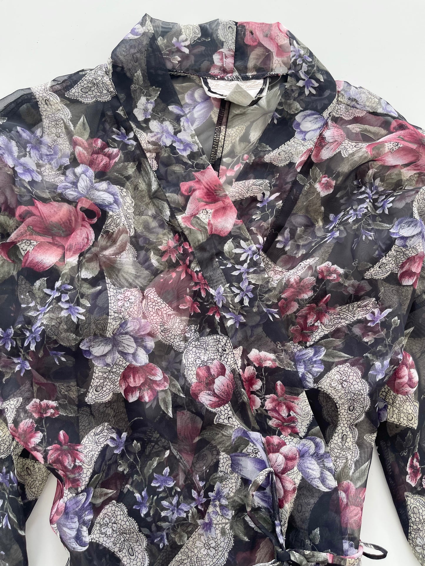 Wraparound Sheer Loungewear-Bust 38 to 40