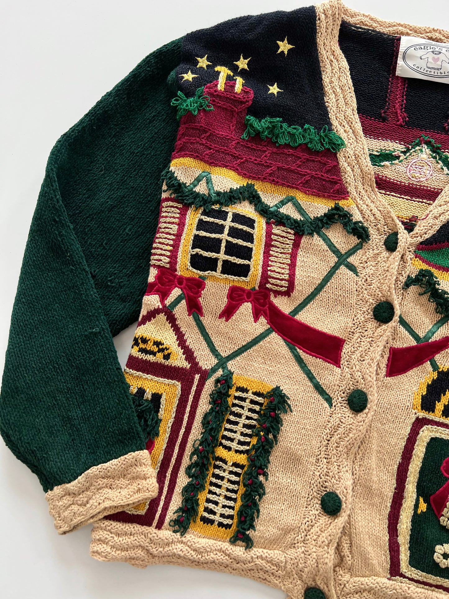Eagies Eye Landscape Christmas Sweater-Bust 50