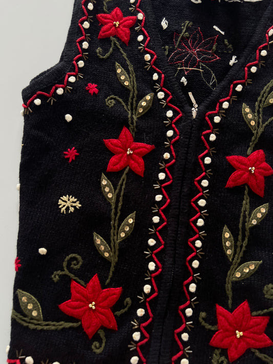 Erika Embroidered Zipper-Bust 38
