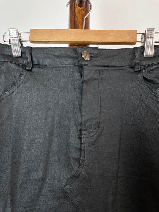Pretty Little Thing Leather Skirt-Waist 32