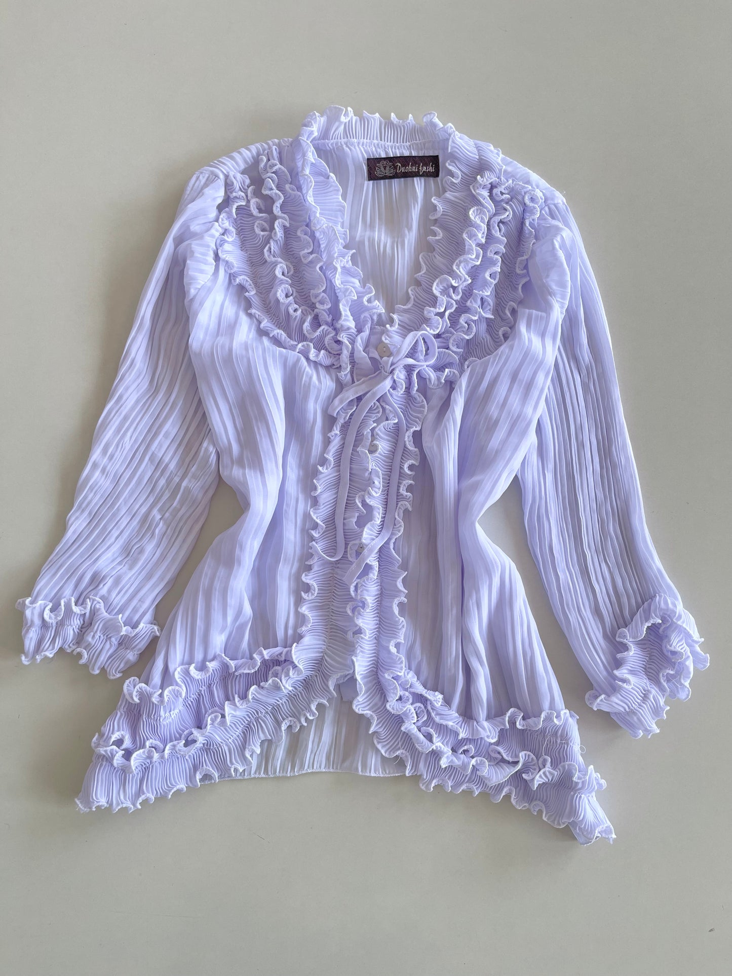 Duohui Fushi Sheer Top-Bust 44