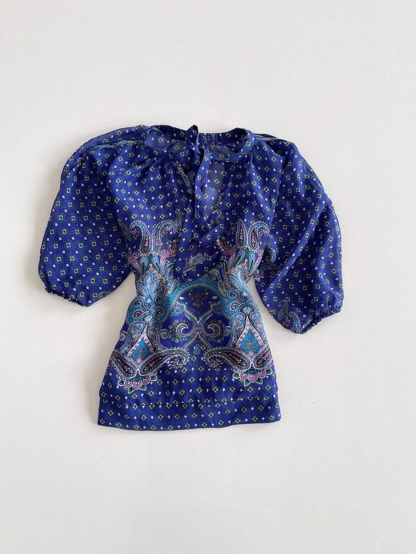 Sheer Paisley Top-Bust 46
