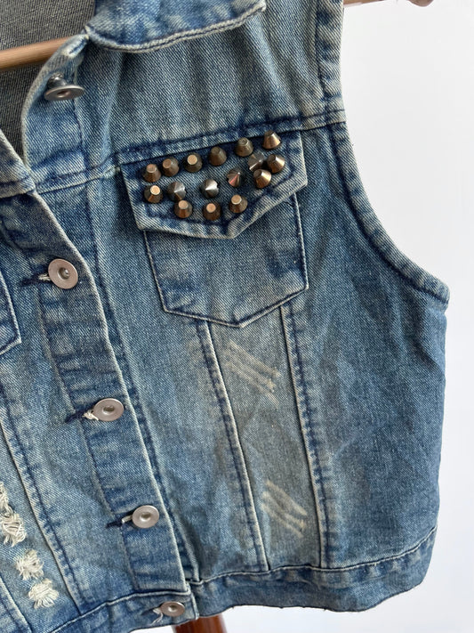 Jack & Jill Denim Vest-Chest 34