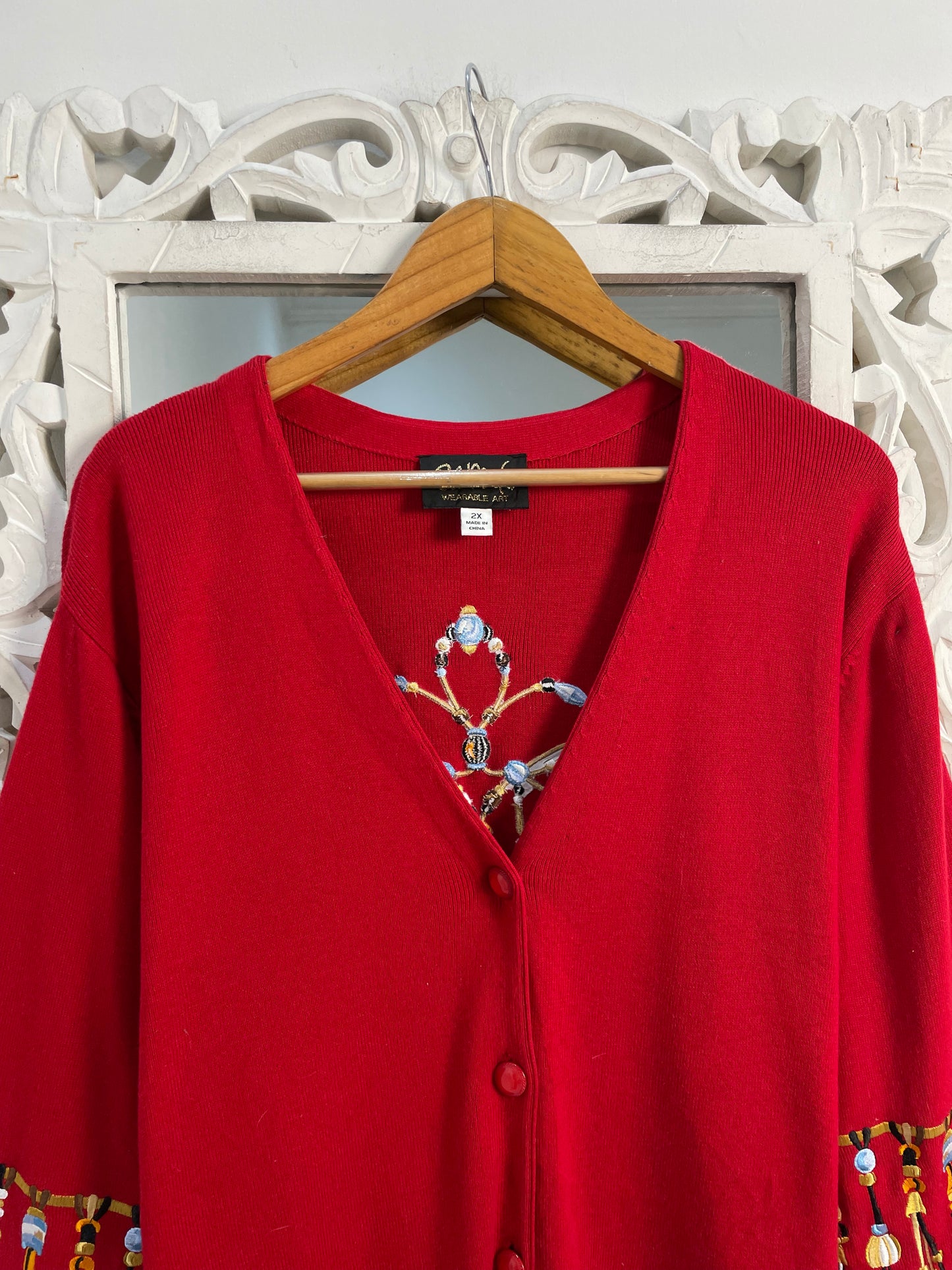 Embroidered Sweater-Bust 52