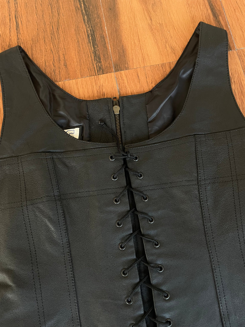 Leather Top-Bust 34