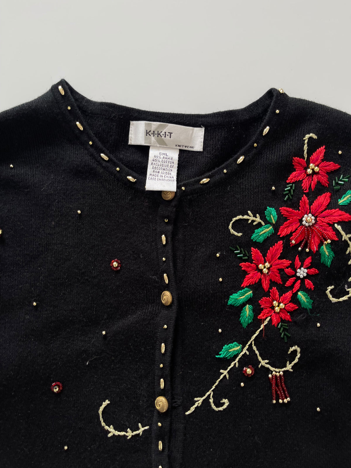 Kikit Hand Embroidered Sweater-Bust 38