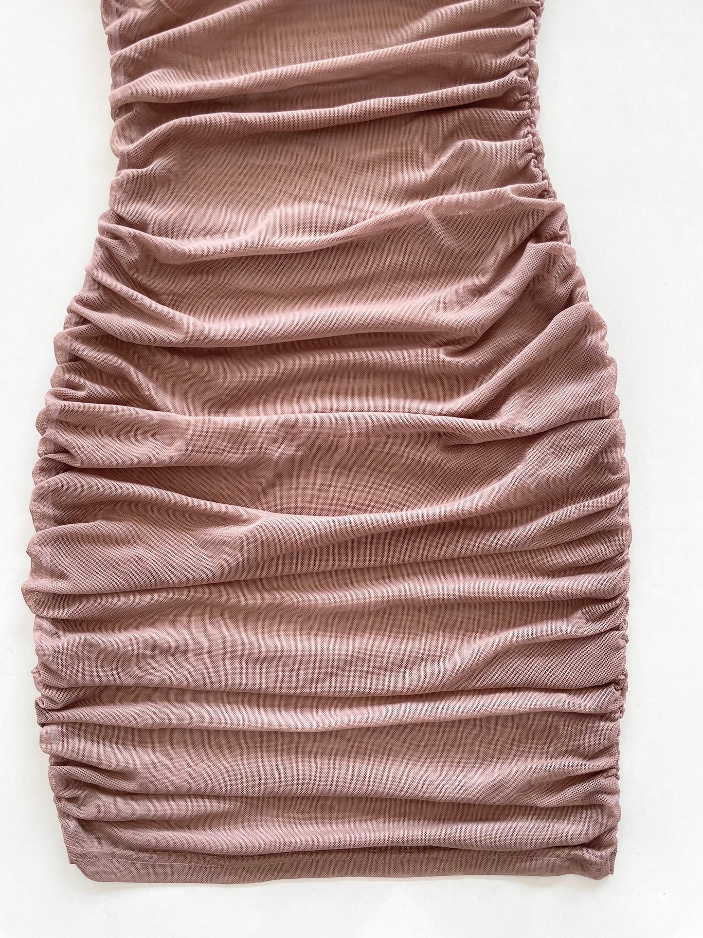 Sheer Ruched Dress-Bust 28 to 30