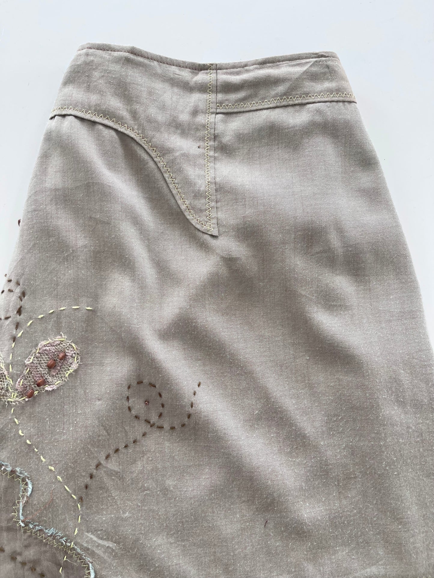 Embroidered Vintage Skirt-Waist 28