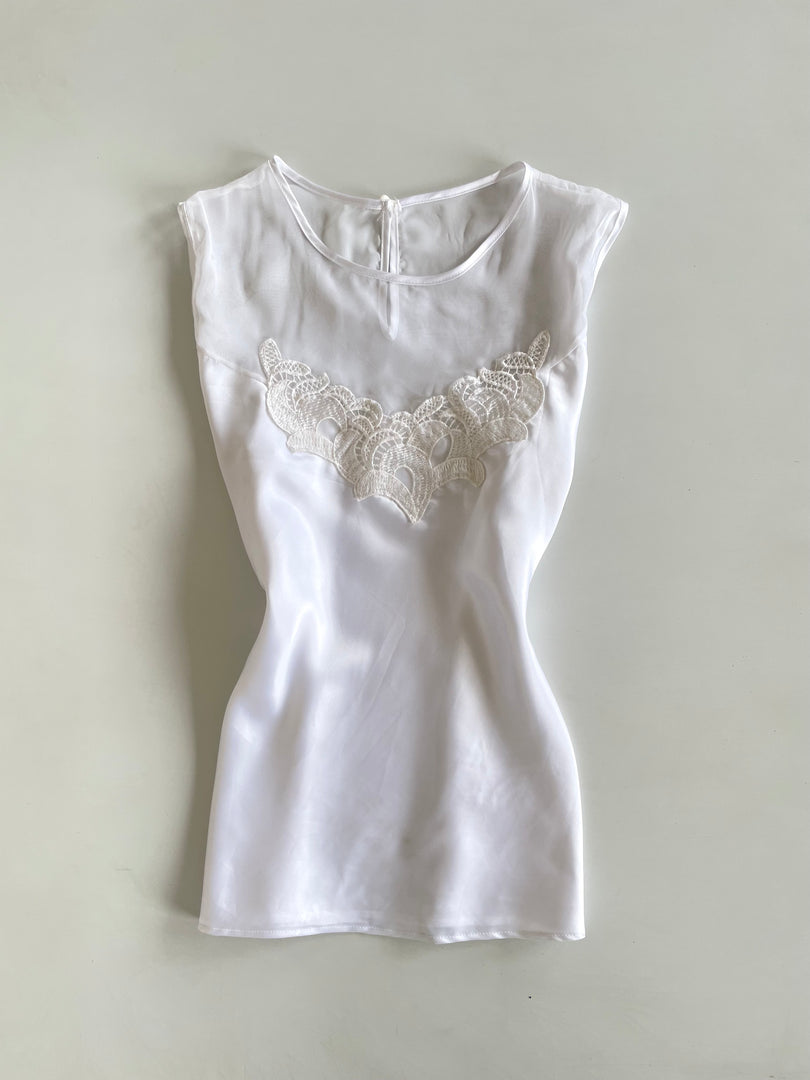 Satin Lace Top-Bust 38