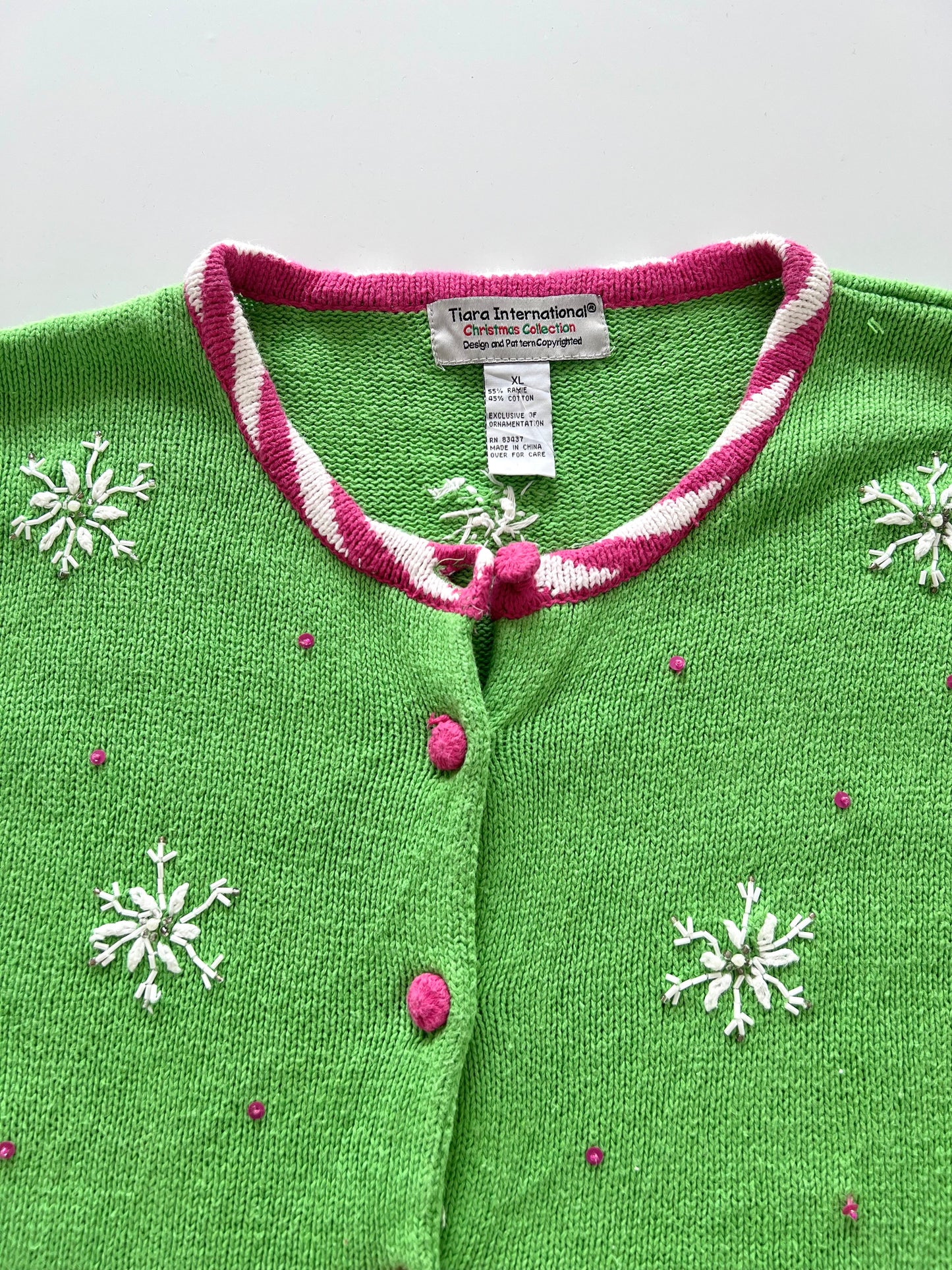 Christmas Collection Embroidered Christmas Sweater-Bust 48