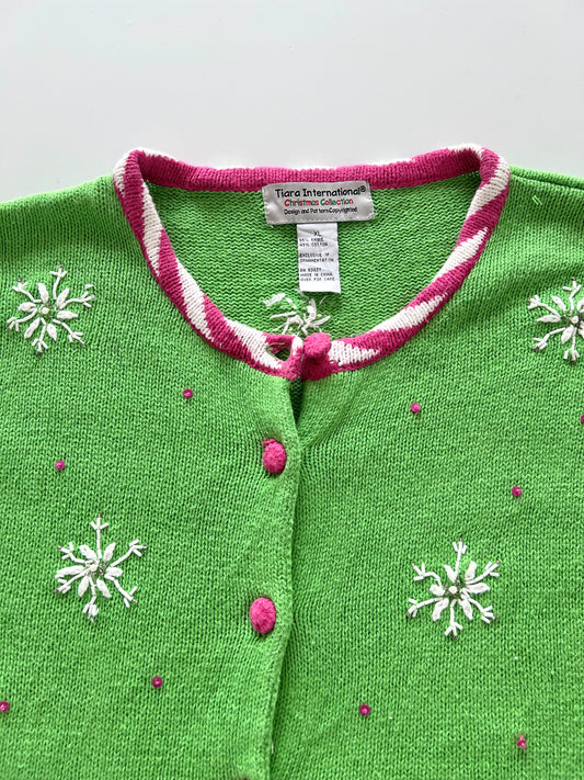 Christmas Collection Embroidered Christmas Sweater-Bust 48