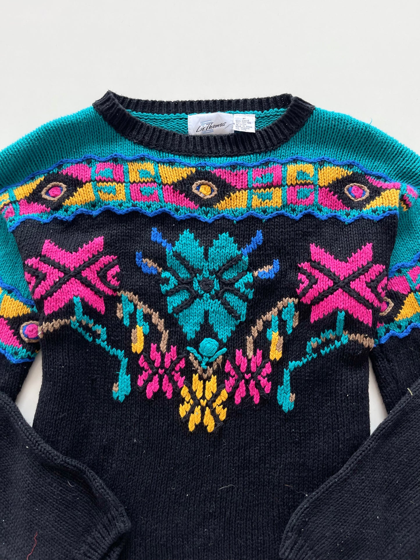 Liz Thomas Embroidered Sweater-Bust 38