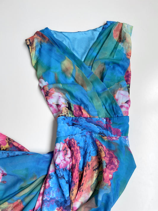 Vintage Floral Dress-Bust 38
