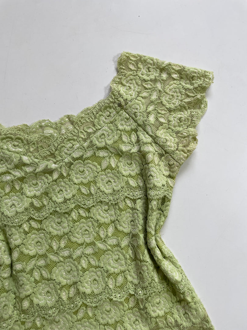 Green Lace Top-Bust 30 to 32